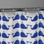 Whale 180x200 blue κουρτίνα μπάνιου πλαστική Sealskin  210971324