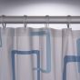 Retro 180x200 blue κουρτίνα μπάνιου πλαστική Sealskin  211521324