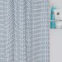 Wave 180x200 blue κουρτίνα μπάνιου υφασμάτινη Sealskin 233711324
