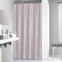 Diamonds 180x200 pink κουρτίνα μπάνιου υφασμάτινη Sealskin 235201350