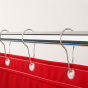 Hooks metal 12 pcs aluminum κρίκοι κουρτίνας μπάνιου Sealskin 252020204