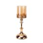 ΚΗΡΟΠΗΓΙΟ ΜΕΤΑΛΛΙΚΟ ΧΡΥΣΟ 12x12x35cm Eurolamp 819-01873