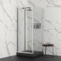 Orabella Fusion H180 100 cm - Καμπίνα σπαστή ευθύγραμμη, αντιστρέψιμη με σταθερό πλαϊνό 80 cm 30453-30455
