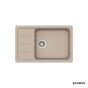 Νεροχύτης Κουζίνας Γρανίτη Element 78x50 Schock Cristalite Sabbia Granite 31180-1501