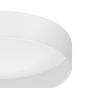 Φωτιστικό Πλαφόν Οροφής 3x3,6w Warm White 1100lm Ø320xH90mm Νίκελ Ματ-Λευκό Ύφασμα-Γυαλί Eglο Pasteri 31588