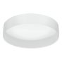 Φωτιστικό Πλαφόν Οροφής 3x3,6w Warm White 1100lm Ø320xH90mm Νίκελ Ματ-Λευκό Ύφασμα-Γυαλί Eglο Pasteri 31588