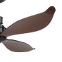 Ανεμιστήρας Οροφής Ø132x45cm 31,5w 220-240V,50Hz Remote Control Μαύρο-Καφέ Eglo Lagos 35026