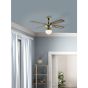 Ανεμιστήρας Οροφής Ø106,6x40,4cm Φωτισμό 1xE27 50W AC 220-240V,50Hz 3 Ταχύτητες Μπρονζέ-Ξύλο Eglo Tiggano 35039