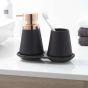 Conical black ποτήρι οδοντόβουρτσας Sealskin 362330419