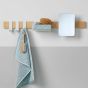 Brix white κρεμάστρα επιτοίχια με ράφι + καθρέπτη Sealskin 362471410