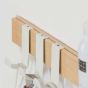 Brix white κρεμάστρα επιτοίχια με ράφι + καθρέπτη Sealskin 362471410