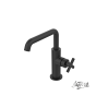 Μπαταρία Νιπτήρα με Βαλβίδα Clic-Clac Εlle Cross La Torre Black Matt 38020-400
