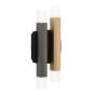 Φωτιστικό Τοίχου L13xH31cm LED 3000K 340lm Μαύρο-Γκρι-Καφέ Eglo Estanterios 390223