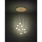 Κρεμαστό Φωτιστικό Ø58cm LED 3000K 3500lm Χρυσαφί-Γυαλί Οπάλ Eglo Portocolom 390345