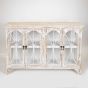 ΜΠΟΥΦΕΣ ΞΥΛΙΝΟΣ ΑΝΤΙΚΕ ΛΕΥΚΟΣ 121x32x78cm Eurolamp 750-25019
