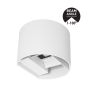 ΑΠΛΙΚΑ ΤΟΙΧΟΥ ΑΛΟΥΜΙΝΙΟΥ ΛΕΥΚΗ 10W 3CCT 135X115X100mm ME GLASS DIFUSER ARTE ILLUMINA Eurolamp 145-20253