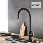 ΜΠΑΤ.ΝΕΡΟΧ. URBAN VICARIO BLACK MATT/BRUSHED GOLD 400702-400201