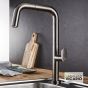 Μπαταρία Νεροχύτη Με Συρόμενο Ντους Black Brushed Armando Vicario Eva 400746-410