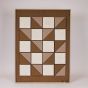 ΠΙΝΑΚΑΣ ΚΑΜΒΑΣ 3D ΤΕΤΡΑΓΩΝΑ ΚΑΦΕ - ΜΠΕΖ 60x2.9x80cm Eurolamp 812-20019