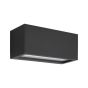 ΑΠΛΙΚΑ ΤΟΙΧΟΥ 1XΕ27 250X110X110mm IP54 ΜΑΥΡΗ UP DOWN ARTE ILLUMINA AMIGO Eurolamp 145-20633