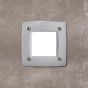 FUMAGALLI LETI 100 SQUARE ΑΠΛΙΚΑ ΤΟΙΧΟΥ ΤΕΤΡΑΓΩΝΗ ΧΩΝΕΥΤΗ 1ΧGX53 LED 3W 3CCT(3000K-4000K-6000K) ΓΚΡΙ ΟΠΑΛ Eurolamp 145-26420