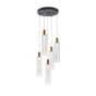ΦΩΤΙΣΤΙΚΟ ΚΡΕΜΑΣΤΟ ΓΥΑΛΙ 5ΦΩΤΟ LED 38W 4400Lm 3000K Φ350x1930mm ΔΙΑΦΑΝΕΣ ARTE ILLUMINA VIAL Eurolamp 144-15101