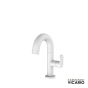 Μπαταρία Νιπτήρα με Βαλβίδα Clic-Clac Slim Vicario White Matt 500010-300