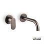 Μπαταρία Νιπτήρα Τοίχου Slim Vicario Black Brushed 500045-410