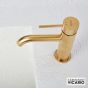Μπαταρία Νιπτήρα με Βαλβίδα Clic-Clac Industrial Vicario Brushed Gold 512010-201