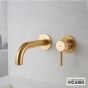 Μπαταρία Νιπτήρα Τοίχου industrial Vicario Brushed Gold 512045-201