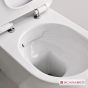 Λεκάνη Κρεμαστή MOON/45 Clean-Flush με κάλυμμα Slim Soft Close, Scarabeo White 552400C-300