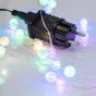 ΚΟΥΡΤΙΝΑ, 140 MINI LED, ΚΡΑΚΕΛΕ ΜΠΑΛΕΣ 1.3cm, 31V ΜΕΤΑΣΧΗΜΑΤΙΣΤΗ, 4 ΕΠΕΚΤΑΣΕΙΣ ΕΩΣ 3 ΣΕΤ, ΑΣΗΜΙ ΧΑΛΚΙΝΟ ΚΑΛΩΔΙΟ, ΧΡΩΜΑΤΙΣΤΟ LED (H150 x W100cm, 10 ΣΕΙΡΕΣ x 14 LED), ΠΡΟΕΚΤΑΣΗ ΠΑΡΟΧΗΣ 3m, IP44 Eurolamp 600-11434