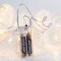 ΣΕΙΡΑ, 10 LED 5mm, ΔΙΑΦΑΝΕΣ ΙΡΙΔΙΖΟΥΣΕΣ ΑΝΑΓΛΥΦΕΣ ΜΠΑΛΕΣ, ΜΠΑΤΑΡΙΑΣ 2xAA, ΔΙΑΦΑΝΟ PVC ΚΑΛΩΔΙΟ, ΘΕΡΜΟ ΛΕΥΚΟ LED ΑΝΑ 15cm, ΠΡΟΕΚΤΑΣΗ ΠΑΡΟΧΗΣ 30cm, IP20 Eurolamp 600-11478