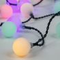 ΣΕΙΡΑ, 80 RGB LED 3mm, ΛΕΥΚΕΣ ΜΠΑΛΕΣ Φ2cm, 31V ΜΕΤΑΣΧΗΜΑΤΙΣΤΗ, 4 ΕΠΕΚΤΑΣΕΙΣ ΕΩΣ 3 ΣΕΤ, ΠΡΑΣΙΝΟ PVC ΚΑΛΩΔΙΟ, RGB LED ΑΝΑ 10cm, ΠΡΟΕΚΤΑΣΗ ΠΑΡΟΧΗΣ 3m, IP44 Eurolamp 600-11913