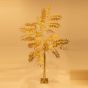 ΧΡΥΣΟ ΔΕΝΤΡΟ ΜΕ ΠΛΑΤΥ ΦΥΛΛΟ 1,8m, 4,5V ΜΕΤΑΣΧΗΜΑΤΙΣΤΗ, 140 ΘΕΡΜΑ ΛΕΥΚΑ MINI LED, ΠΡΟΕΚΤΑΣΗ ΠΑΡΟΧΗΣ 3m, IP44 Eurolamp 600-30590