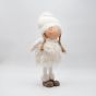 ΚΟΡΙΤΣΑΚΙ POM POM ΜΕ ΛΕΥΚΑ ΡΟΥΧΑ, 43cm Eurolamp 600-46643