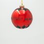 ΠΛΑΣΤΙΚΗ ΜΠΑΛΑ, ΚΟΚΚΙΝΗ, ΜΕ GLITTER MERRY CHRISTMAS, ΣΕΤ 6ΤΜΧ, 8cm Eurolamp 600-47840