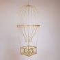 ΜΕΤΑΛΛΙΚΟ ΑΕΡΟΣΤΑΤΟ, ΧΡΥΣΟ, 60x60x122cm Eurolamp 600-48097