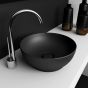 Olympia Trend Round 02 Black matt - Νιπτήρας Επικαθήμενος χωρίς βαλβίδα 60119