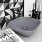Olympia Trend Square 02 Gray matt - Νιπτήρας Επικαθήμενος χωρίς βαλβίδα 60134