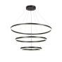 InLight Κρεμαστό φωτιστικό LED 100W 3CCT by switch on base D:60cm 6095-A-Black