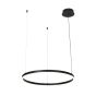Κρεμαστό φωτιστικό LED 36W 3CCT by switch on base D:80cm 6095-AB-Black