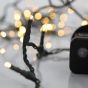 Λαμπάκια 100 Led Θερμό σειρά 8 Προγράμματα IP44 Εξωτ.Χώρου,8m Πράσινο Καλώδιο,DC 31V Magic Christmas 620-22501