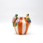 ΒΑΖΟ ΜΕ ΠΑΠΑΓΑΛΟΥΣ ΠΗΛΙΝΟ ΠΟΛΥΧΡΩΜΟ 17x14x18.2cm Eurolamp 819-00581