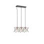 ΦΩΤΙΣΤΙΚΟ ΚΡΕΜΑΣΤΟ ΜΕΤΑΛΛΟ 3ΦΩΤΟ 3XE27 Max 15W 517X175X1240mm ΜΑΥΡΟ ARTE ILLUMINA BRAWCK Eurolamp 144-46025