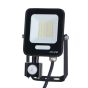 ΠΡΟΒΟΛΕΑΣ LED 20W SMD ΜΕ ΠΕΡΙΣΤΡΕΦΟΜΕΝΟ ΑΝΙΧΝΕΥΤΗ ΚΙΝΗΣΗΣ ΜΑΥΡΟΣ IP54 6500K PLUS Eurolamp 147-69063