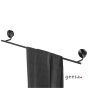 ΠΕΤΣ/ΣΤΡΑ ΣΤΑΘΕΡΗ 60cm OPAL GEESA INOX PVD BLACK BRUSHED 7207/60-411
