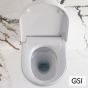 Λεκάνη Κρεμαστή PURA/59  Swirlflush με σύστημα ηλεκτρονικού μπιντέ, White GSI Ιταλίας 7418K-300