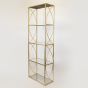 ΡΑΦΙΕΡΑ ΜΕΤΑΛΛΙΚΗ ΧΡΥΣΗ 61x28x177cm Eurolamp 750-31513