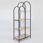 ΡΑΦΙΕΡΑ ΜΕΤΑΛΛΙΚΗ ΜΑΥΡΗ 61x33.50x145cm Eurolamp 750-31518